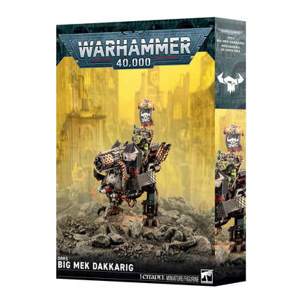 Orks Big Mek Dakkarig box art, official Games Workshop packaging