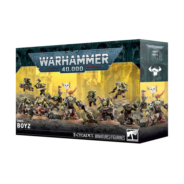 Orks Boyz box art, official Games Workshop packaging