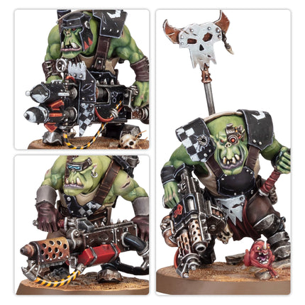 Ork Boyz Nob and special weapon detail views
