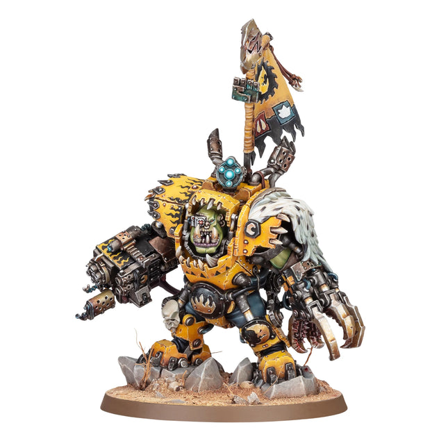Nazdreg Bad Moons warlord miniature, painted, studio view