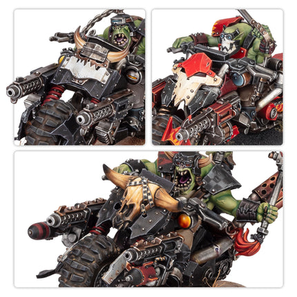 Ork Warbiker rider and Biker Nob detail views