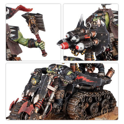 Ork Wartrakk Nob gunner and rokkit detail views