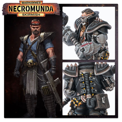 Orlock gang fighter miniature, detail view