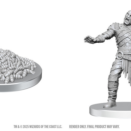 D&D Nolzurs Marvelous Miniatures - Swarm of Rot Grubs and Victim by WizKids