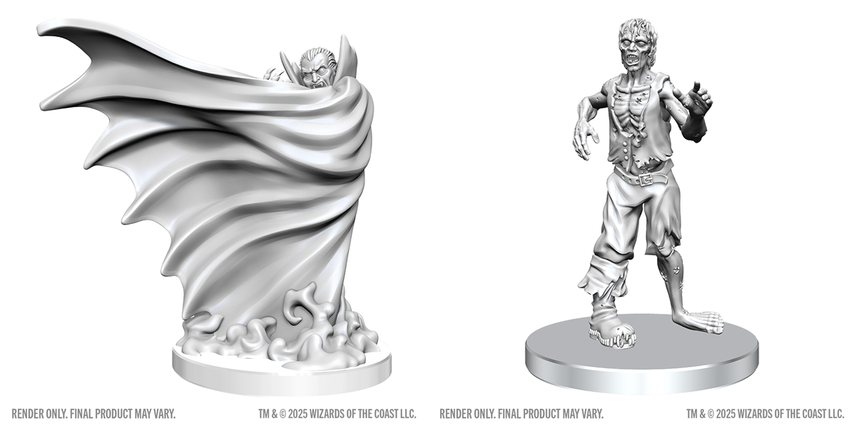 D&D Nolzurs Marvelous Miniatures - Classic Vampire and Classic Zombie by WizKids