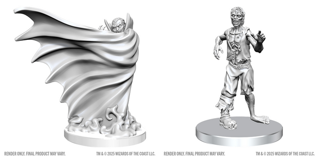 D&D Nolzurs Marvelous Miniatures - Classic Vampire and Classic Zombie by WizKids