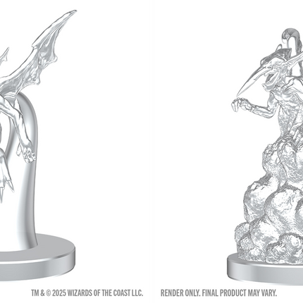 D&D Nolzurs Marvelous Miniatures - Ice Mephit and Dust Mephit by WizKids