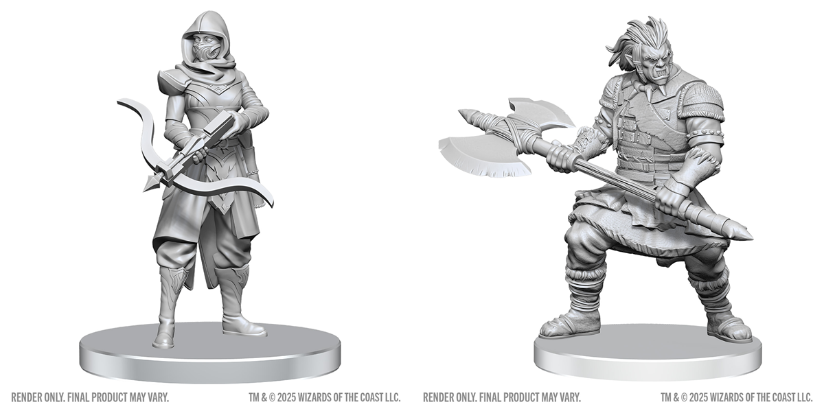 D&D Nolzurs Marvelous Miniatures - Assassin and Berserker by WizKids