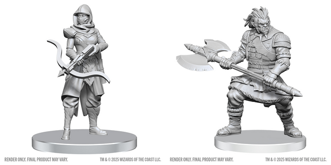 D&D Nolzurs Marvelous Miniatures - Assassin and Berserker by WizKids