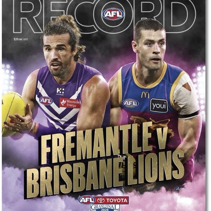AFL Grand Final 2026 Program - Fremantle V. Brisbane Lions