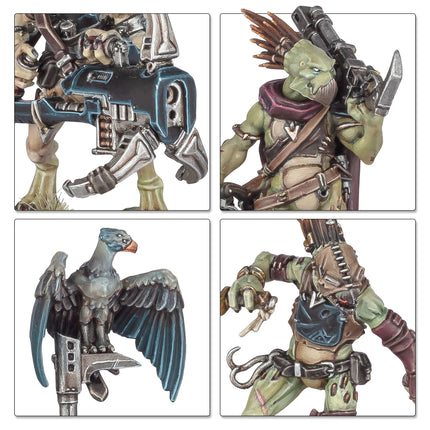 Kroot Farstalkers kit sprue and component detail shot