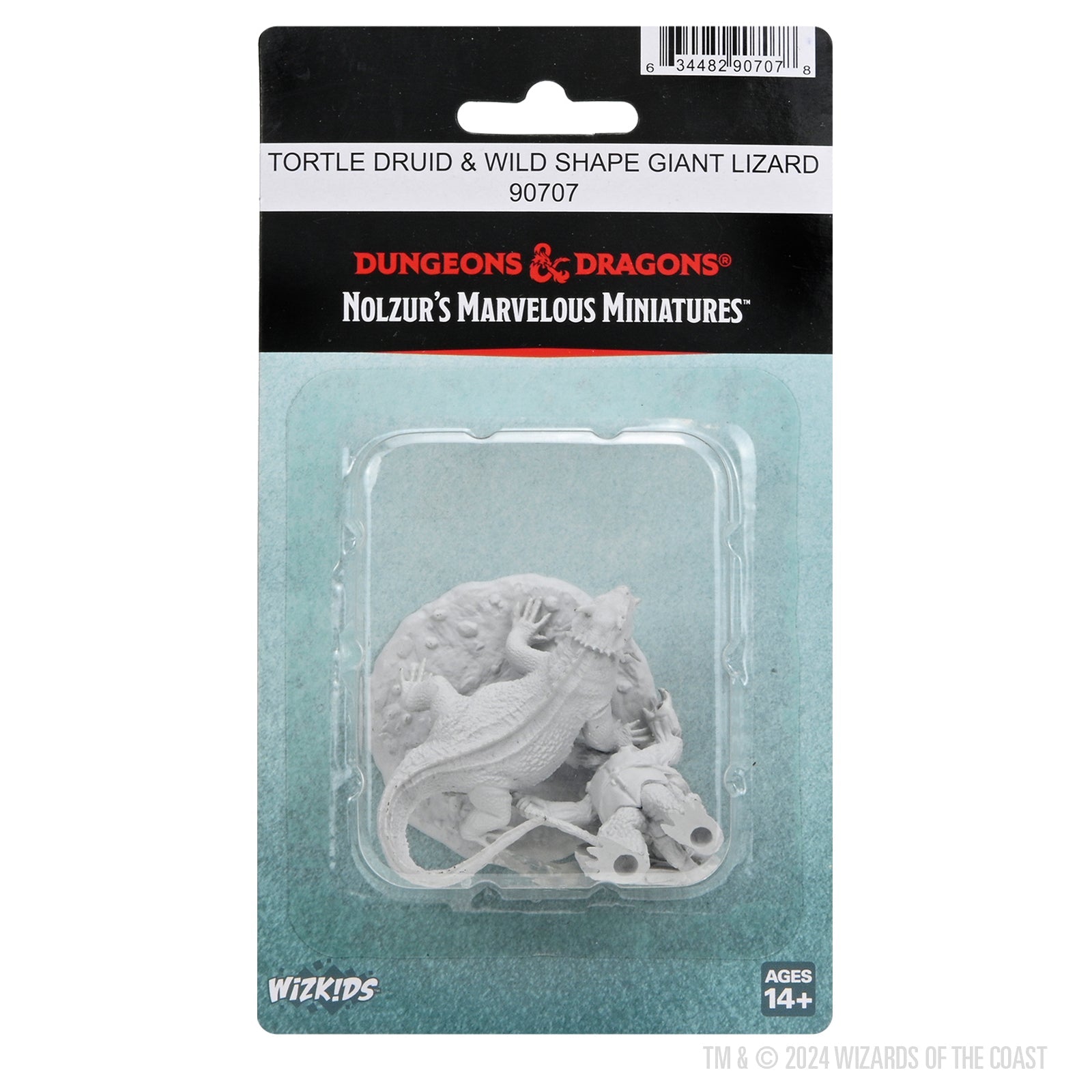 D&D Nolzurs Marvelous Miniatures - Tortle Druid and Wild Shape Giant Lizard