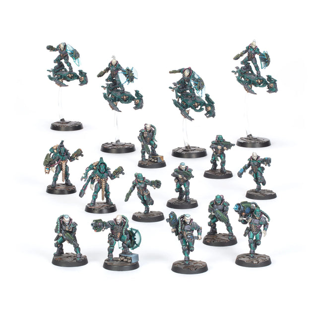 Van Saar Underhive Crew miniatures, full gang, unpainted