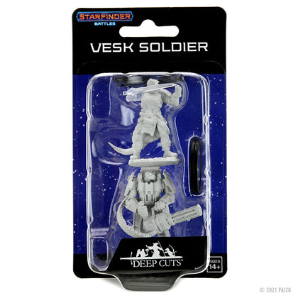 Starfinder Unpainted Miniature - Vesk Soldier