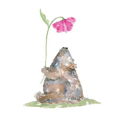 Wombat Love Greeting Card - Patchworkdog Designs