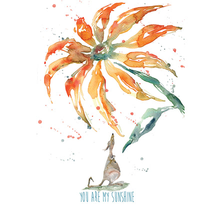 You are my Sunshine Greeting Card - Patchworkdog Designs