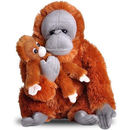 Jumbo Orangutan with Baby