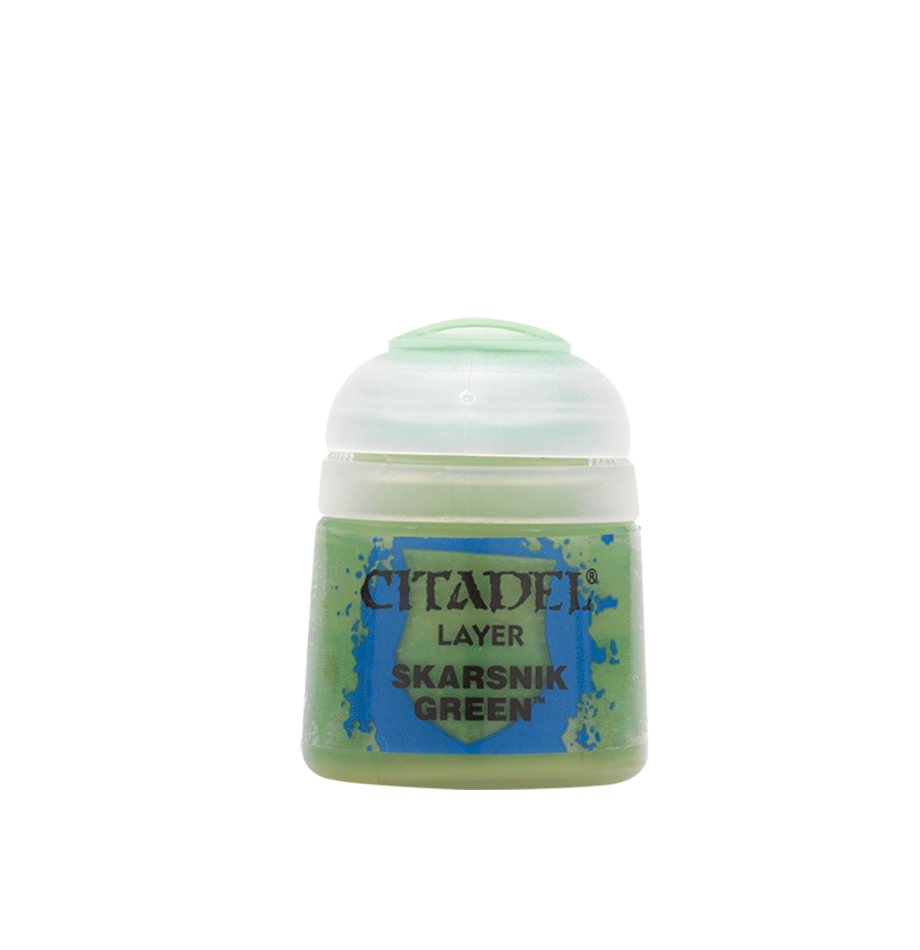 a green and white container with a green lid