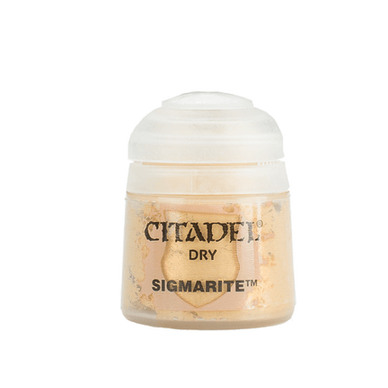a small jar of yellow pigment on a white background