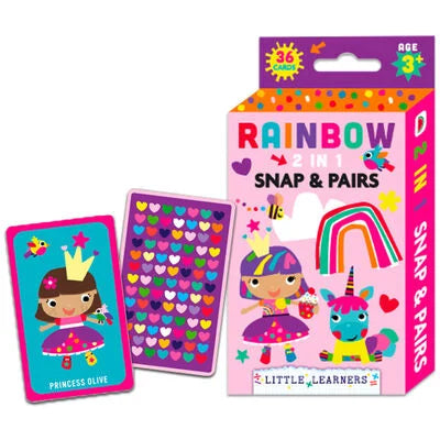 Little Learners Flash Cards - Rainbow Snap and Pairs