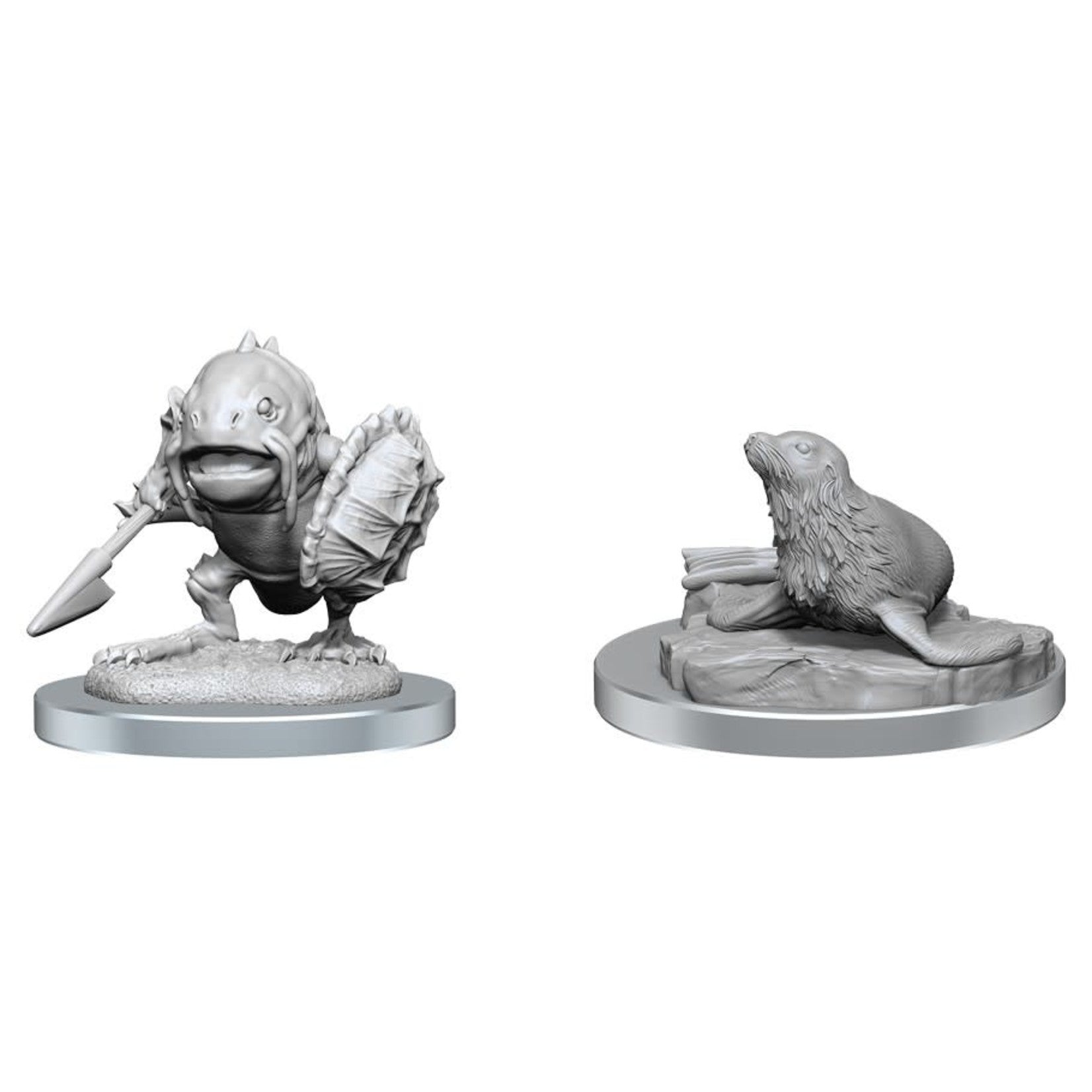 D&D Nolzurs Miniatures - Locathah & Seal