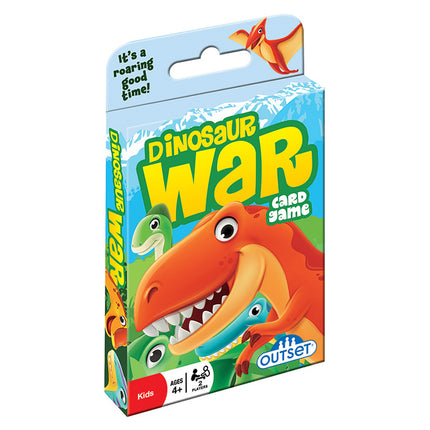 a box of dinosaur war card game