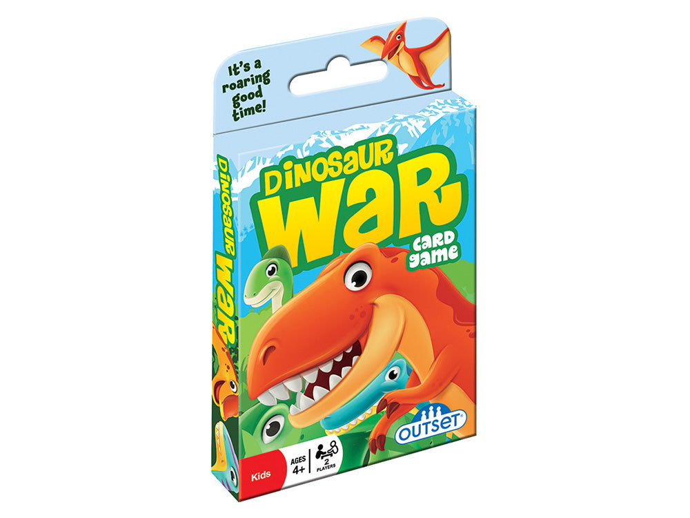 a box of dinosaur war card game