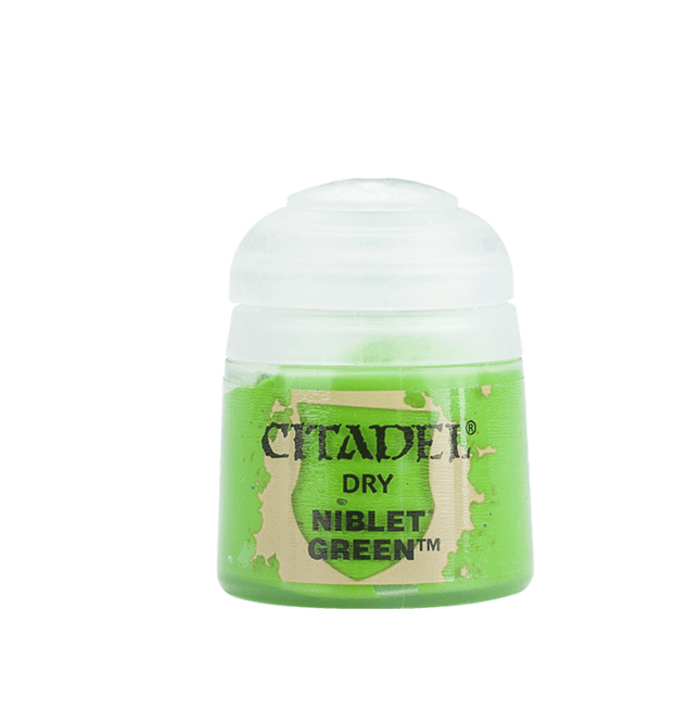 a bottle of green paint on a white background