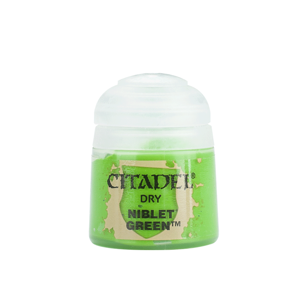 a bottle of green paint on a white background