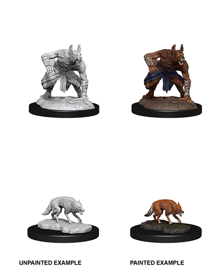 D&D Nolzurs Miniature - Jackalwere and Jackal