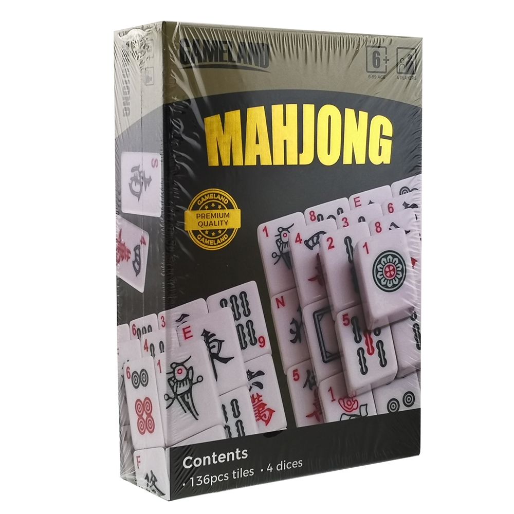 a box of mahjongs with chinese writing on it