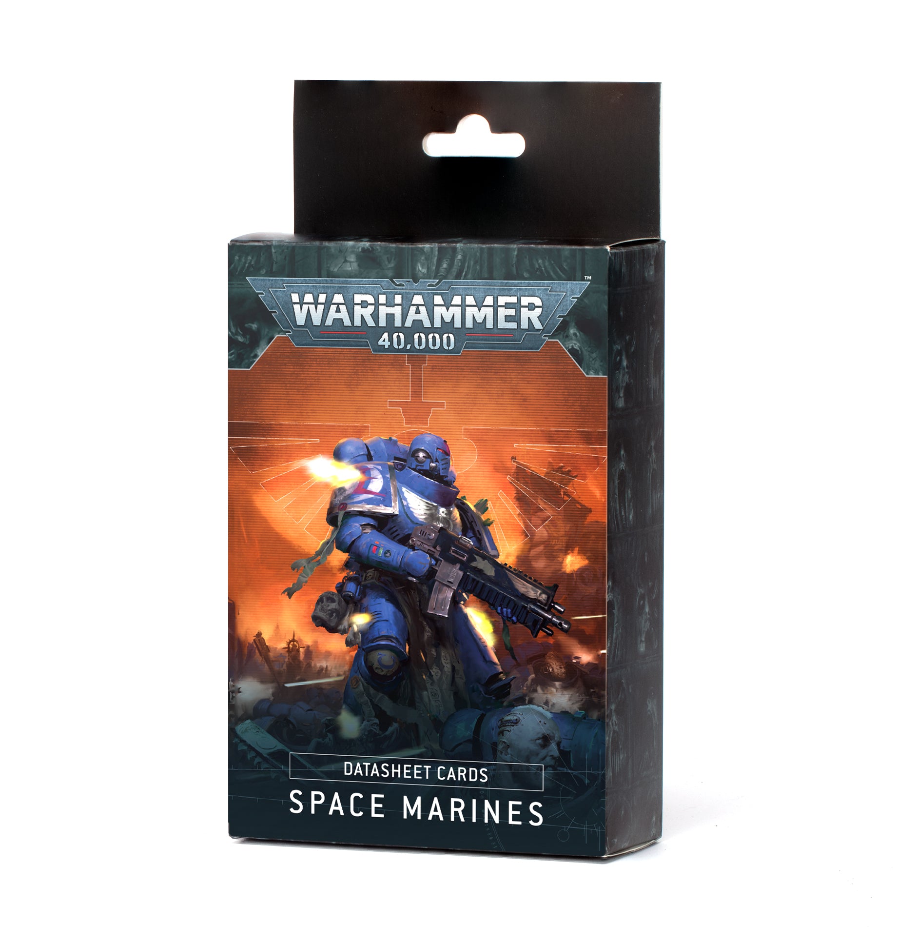 a box of space marines warhammerer