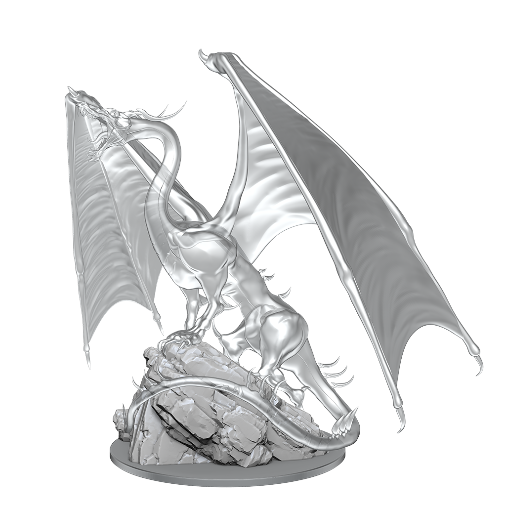 D&D Nolzurs Miniature - Young Emerald Dragon