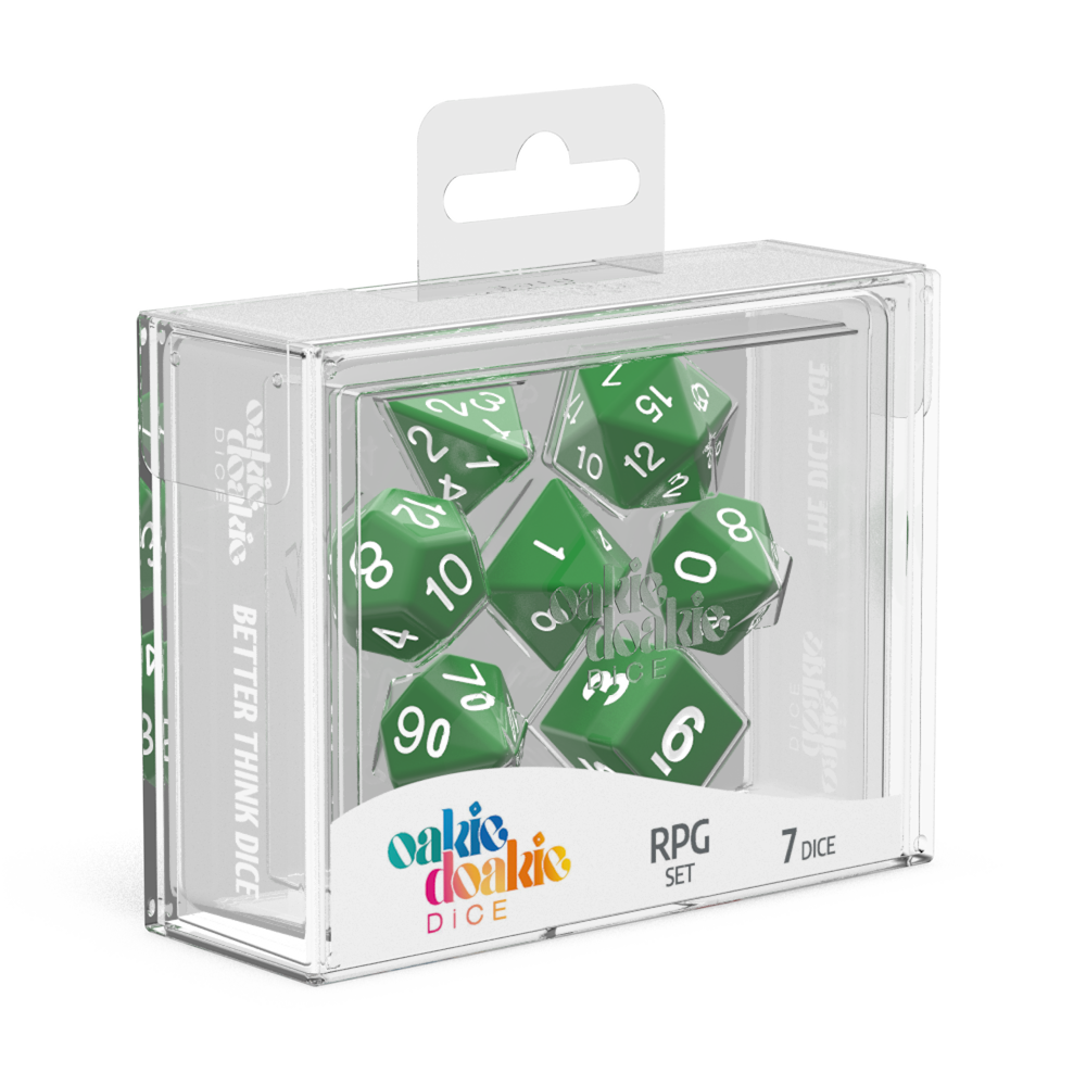 RPG 7 Dice Set Oakie Dokie - Green