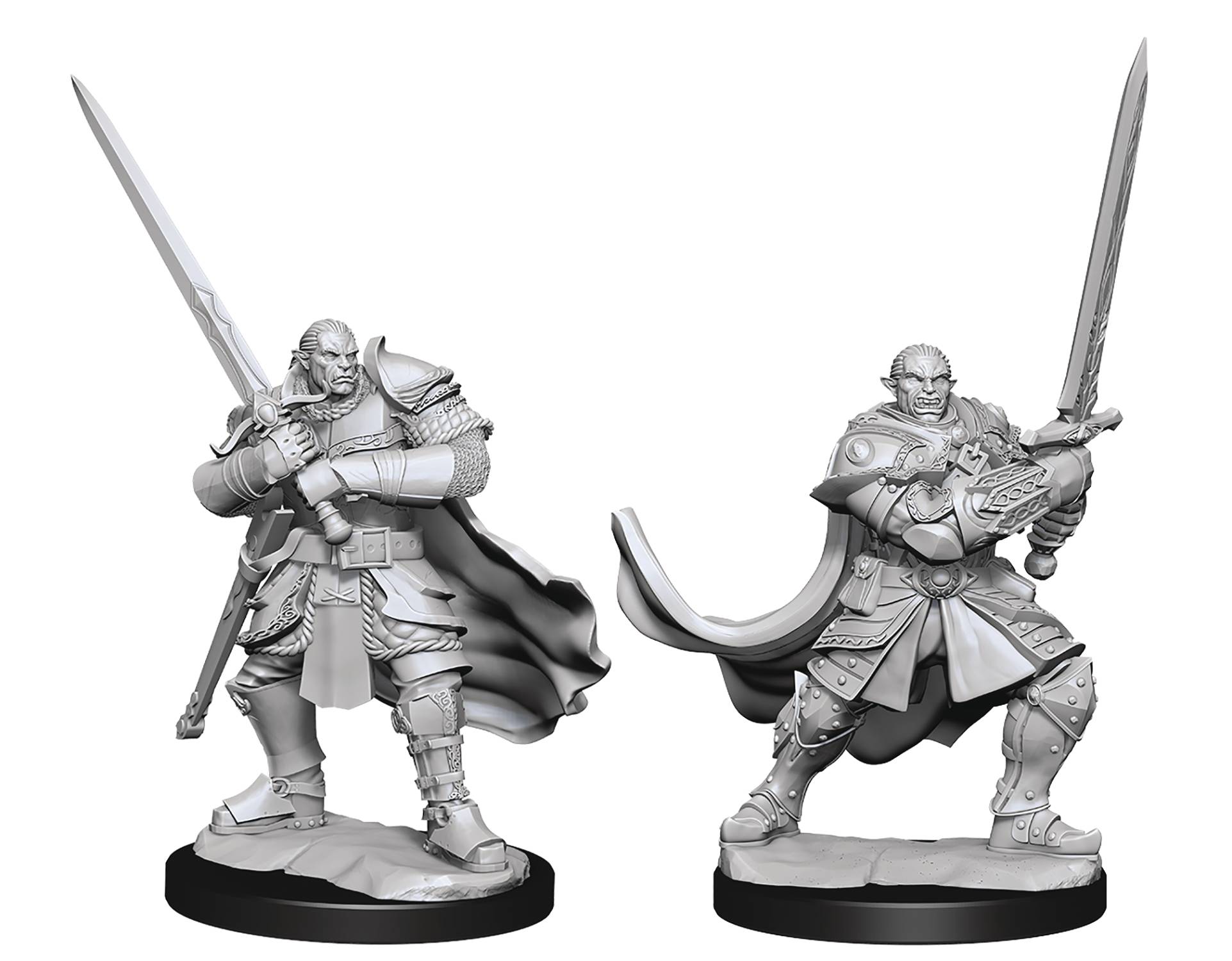 D&D Nolzurs Miniature - Half-Orc Paladin Male