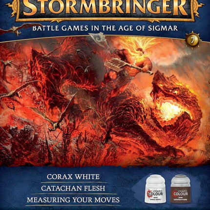 Warhammer Age of Sigmar Stormbringer Issue 7 - Corax White and Catachan Flesh Paint