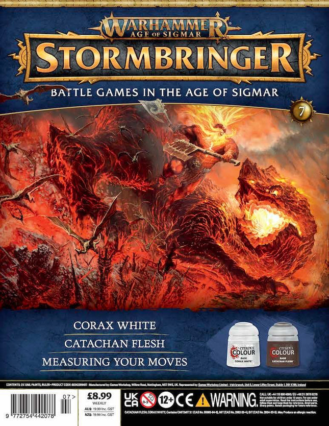 Warhammer Age of Sigmar Stormbringer Issue 7 - Corax White and Catachan Flesh Paint