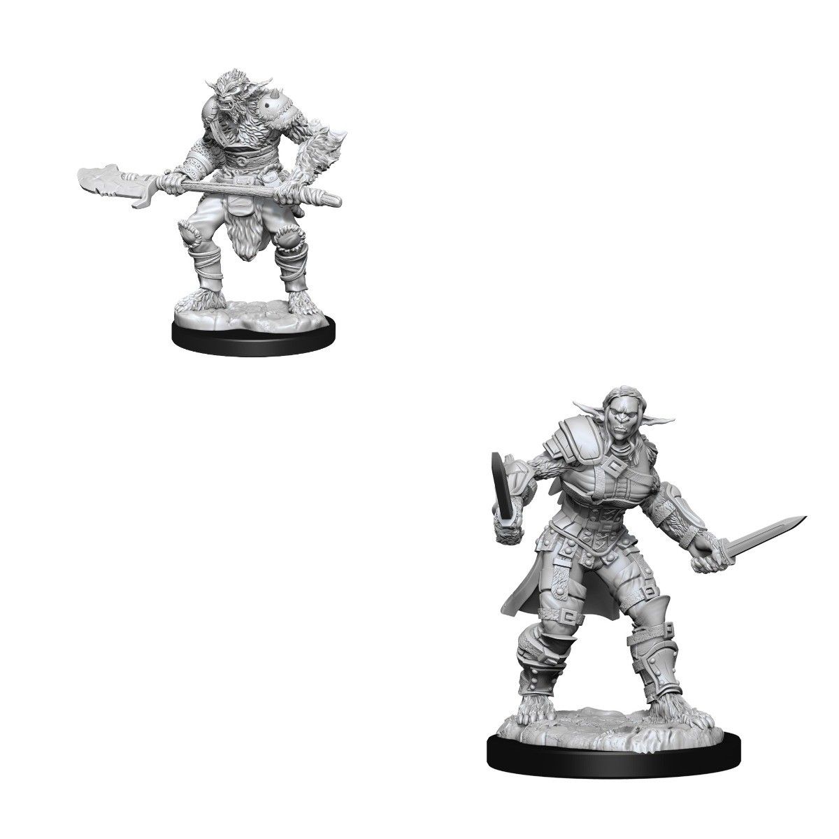 D&D Nolzurs Miniature - Bugbear Barbarian and Bugbear Rogue