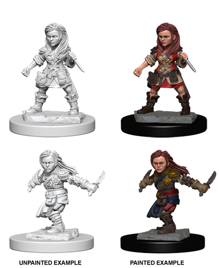 D&D Nolzurs Miniature - Halfling Rogue Female