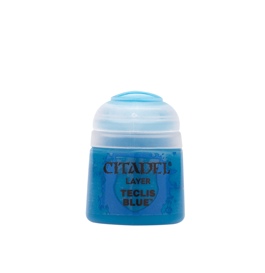 a bottle of blue liquid with a white background