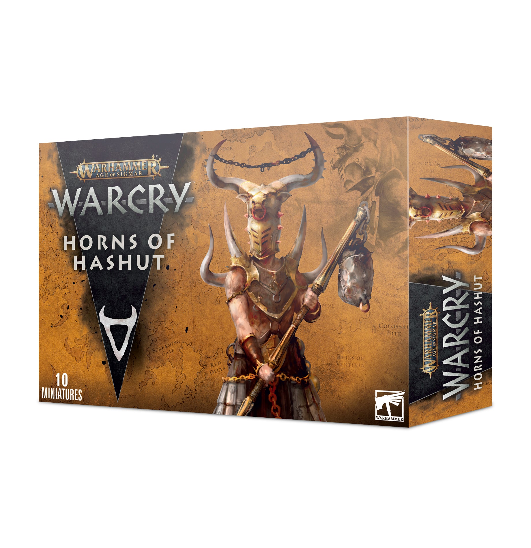 a box of war cry horns of hashut