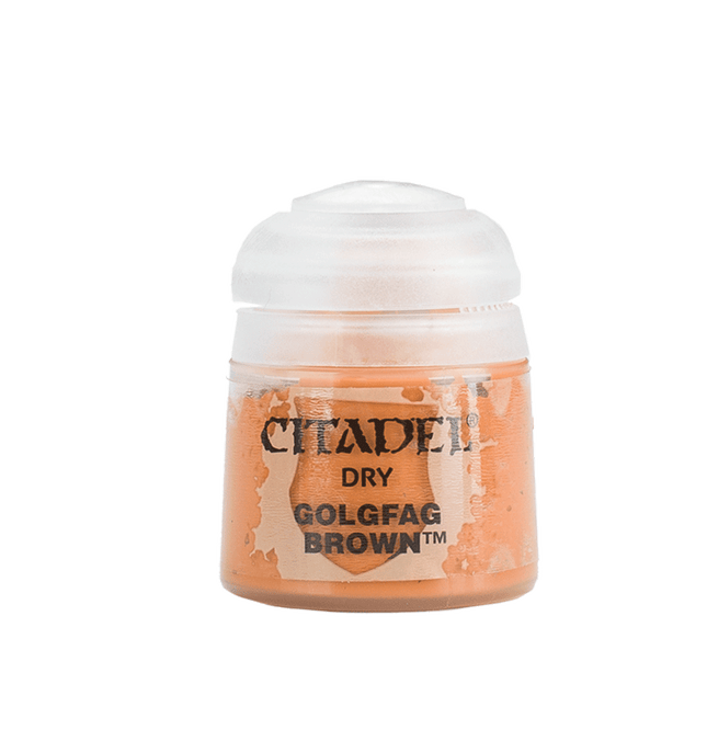 a bottle of orange colored paint on a white background