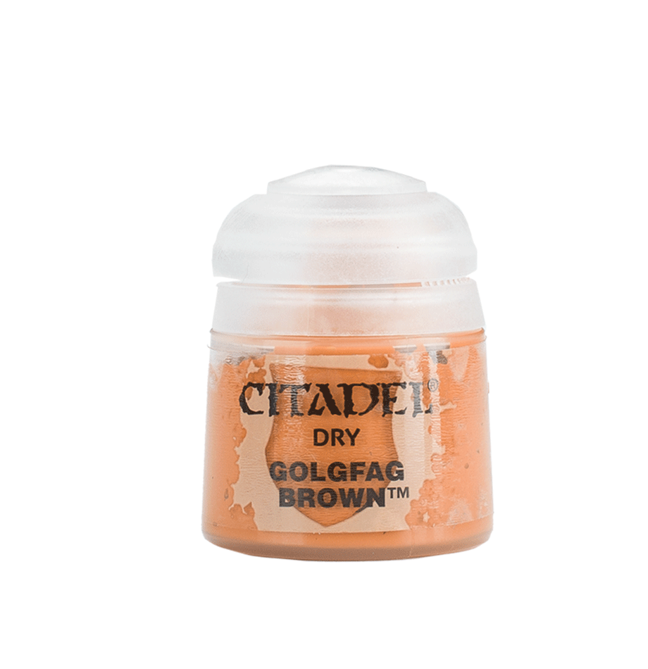 a bottle of orange colored paint on a white background