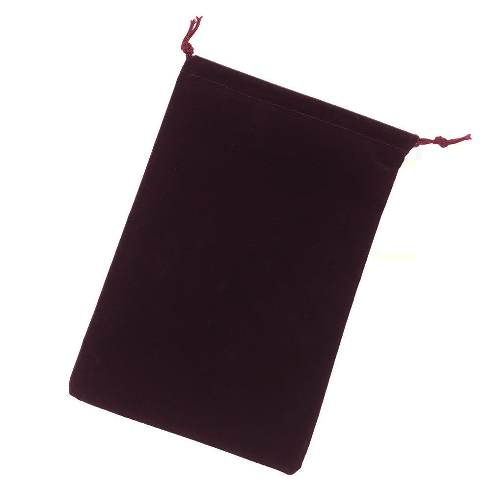 Dice Bag - Large Suedecloth - Burgandy
