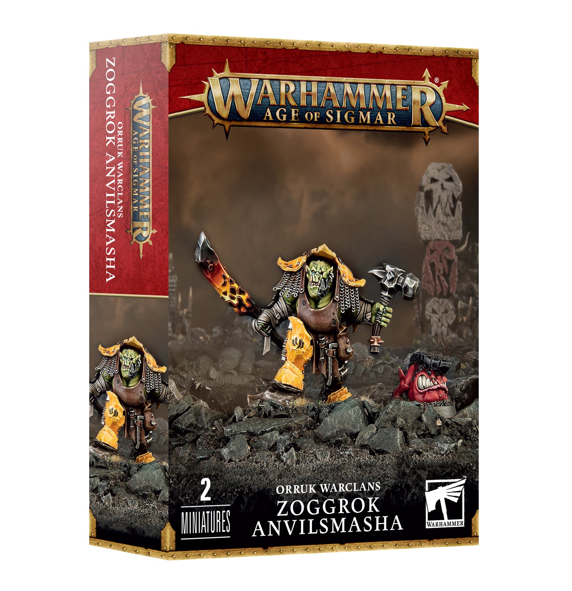 a box with two warhammers on it