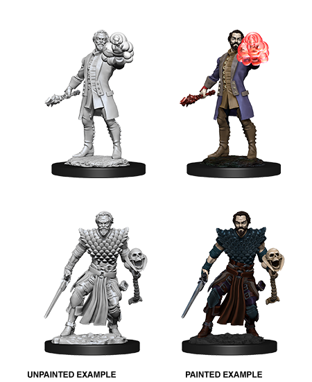 D&D Nolzurs Miniature - Human Warlock Male