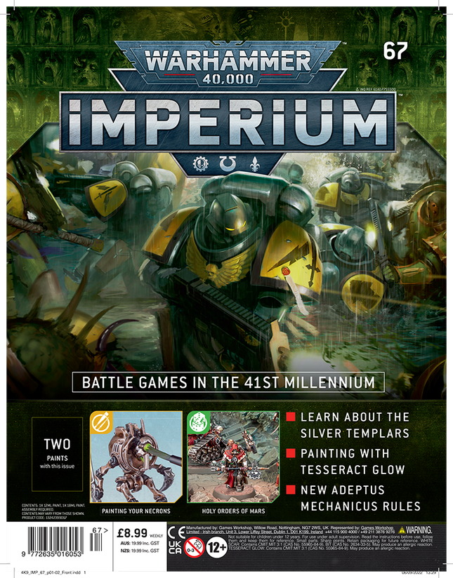 Warhammer Imperium Issue 67 - Tesseract Glow (T) and White Scar Paint
