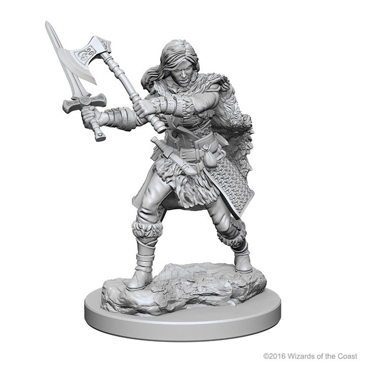 D&D Nolzurs Miniature - Human Barbarian Male