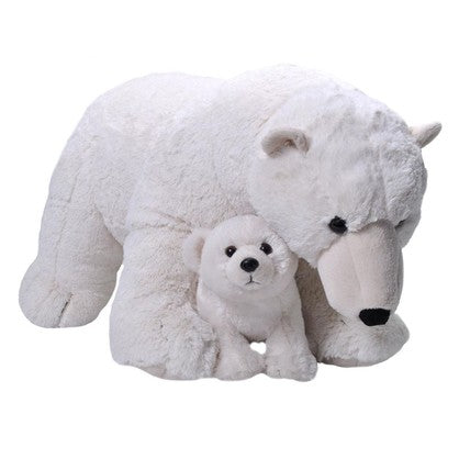 Jumbo Polar Bear with Baby
