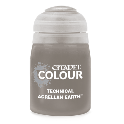 a bottle of taupe paint with a white cap